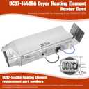 DC97-14486A Dryer Heating Element Replacement for Samsung Dryer dv40j3000ew/a2 dv45h7000ew/a2 dv42h5000ew/a3 dv42h5200ep/a3 dv42h5200ew/a3, Replace DC97-14486D DC97-08891A 1795935 AP4342351