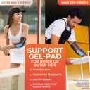 DR. BRACE Elite Elbow Brace Support, Breathable Elbow Compression Sleeve with Gel Pad for Golfer's, Tennis Elbow & Tendonitis Treatment & Pain Relief 2024 (Grey-Orange, XX-Large)