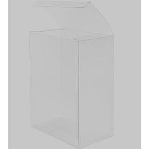 SweetGlob 20pcs Clear Favor Box, Plastic Gift Packing Container for Candy, Chocolate, Dessert, Baby Shower Party Treats, Valentine Festival, Empty Transparent PVC Plastic Boxes Present Boxes for Party Favors, Wedding, Birthday Presents, Cupcakes, Jewelry, Christmas Gift Packing (Clear, 8x6.2x3.2) (Large)