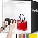 Glendan 20x20 inch Light Box Photography, Large Photo Studio Light Box, Professional Dimmable Photo Booth with 240 LED Lights & 6 Double-Sided Color Backdrops Photo Box for Product Photography (20*20 Inch)