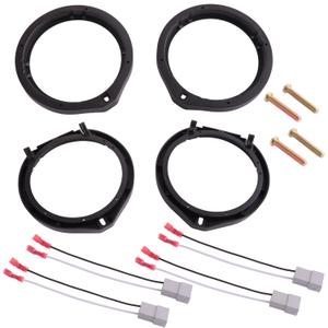 Speaker Mounting Adapter with Wiring Harness Compatible with Honda Civic Accord CRV 6.5 - 6.75 Car Door Speaker Spacers Adapter 2 Pairs