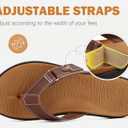 COFACE Flip Flops for Women with Arch Support Beach Thong Sandals for Woman Adjustable Fashion Orthopedic Sandal Outdoor