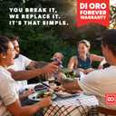 DI ORO Silicone Spatula - 600F Heat-Resistant Rubber Kitchen Spatula for Baking, Scraping, & Mixing - BPA Free Nonstick Cookware Safe Flexible Utensil for Cooking - Seamless & Dishwasher Safe (Black)