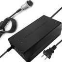 67.2V 5A Charger 60V Li-ion Battery Smart Charger for 16S 60V 15Ah 20Ah 25Ah 30Ah 40Ah 50Ah 60Ah Li-ion Battery with GX16-3prong 1+ 3- Plug/GX16 1+2- -3 Prong Plug