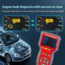 OBD2 Enhanced Scanner and Battery Tester 2-in-1, Car Code Reader and Engine Fault Diagnostic Tool for 1996+ OBDII Protocol Carsred