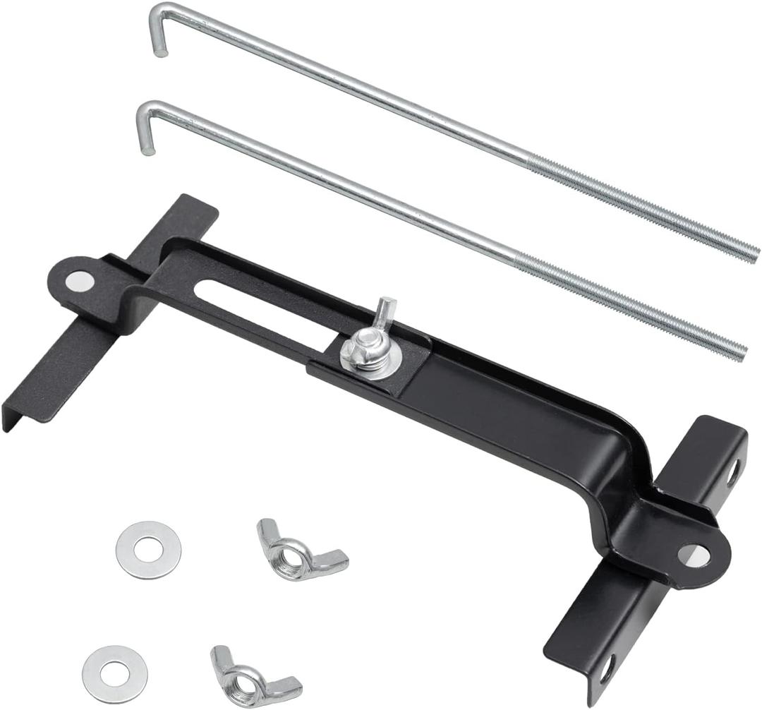 Premium Adjustable Battery Hold Down for Tray, Universal Adjustable Battery Crossbar with J Bolt, fit for SUV Car, Good Contact, Corrosion Resistance (11inches / 27cm bolts)