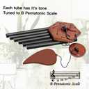 Wind Chimes for Outside, Memorial Wind Chimes with 6 Long Metal Tubes, Sympathy Wind Chime with Sound, Perfect for Garden, Patio and Yard