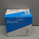 Zeyzer Exhaust Fan 110 CFM 1.0 Sones 5.9" Duct White Square Quiet Powerful Ceiling or Wall-Mount Ventilation Fan for Bathroom/Corridor/Office/Laundry Room/Shop