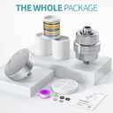 SR SUN RISE Filtered Shower Head with 3 Replaceable Filter Cartridges, 20+3 Stage Shower Filter Head for Hard Water, High Pressure Shower Head with Filters Removes Chlorine, Harmful Substances
