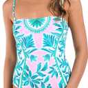 La Blanca Women's High Neck One Piece Swimsuit (6, Multi//Opulent Palm)