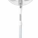 EZ-CHILL 16 Oscillating Pedestal Fan, 3-speed Options, 90-Degree Oscillating Head, Adjustable Height and Tilt, Powerful Air Flow, White, MTSP15-16AZ