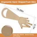 Table Saw Push Stick Hand Shape Safety Block for Saw, Miter, Router Table, Jointers Missing Finger Design Woodworking Stick, Creative Tool for Woodworkers, DIY Projects or Fathers Day