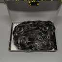 Short Curly Afro Wig for Black Women with Bangs  Natural Kinky Curls,Soft & Full Volume for Daily Wear or Party (Black/Grey Ombre)