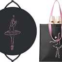 Aliceset 43 Inch Tutu Dress Garment Bag with Ballet Shoes Handbag Cheer uniform garment bag Dance Clothes Bag for Hanging Clothes