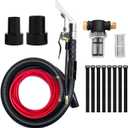 Better Extractor Hose Kit, Compatible with Shop Vac Extractor Kit, Comes with 25 FT Waterline,Combined Spray and Suction Dusting Head, Suitable for Household, Automotive, and Industrial Cleaning