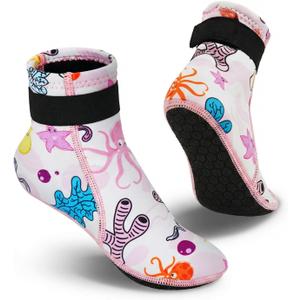 Kids Neoprene Socks 3mm Water Socks Keep Warm Sand Socks Anti-Slip Wetsuit Socks Water Sport Swimming Surfing, 2.5-3.5 Big Kid