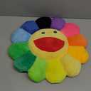 TEFU Flower Plush Pillow, Sunflower Pillow Soft & Comfortable Sunflower Cushion Colorful Sun Flower Plush Toy Home Bedroom Shop Restaurant Decor (Colorful,16.5in/42cm)