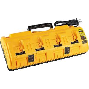 12/20V Max Battery Charger Replacement for Dewalt DCB104 Compatible with 12V 20V Max Lithium Battery DCB124 DCB205 DCB204 DCB606 Charger 4-Port Simultaneous Charging (Yellow)