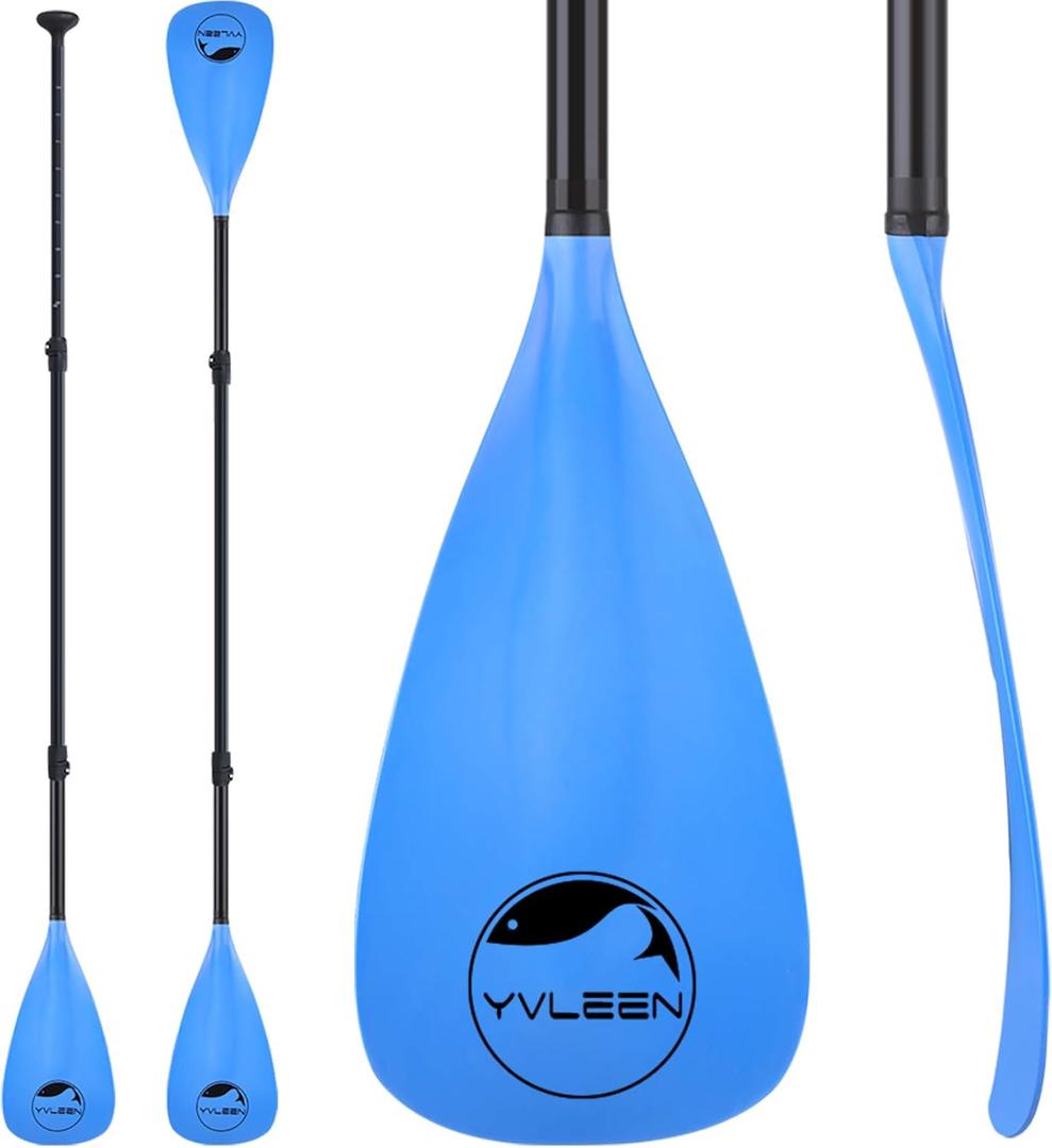 YVLEEN SUP Paddle Board PaddleStand up Paddleboard Paddles Adjustable Aluminum 4-Piece Floating Kayak PaddleConvertible Paddle