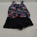 Aqua Eve Two Piece Women's Tankini Swimsuits Blouson Swim Tank Top with Shorts Modest Bathing Suits (Medium, Colorful Floral)