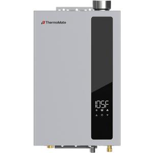 ThermoMate Condensing Tankless Water Heater Propane, Up to 5.28 GPM | 114,000 BTU, 0.86 UEF High Efficiency, Instant On-Demand Hot Water for Indoor, Residential, Bathroom, Multi-Point Heating