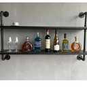 Floating Bookshelf Shelves Industrial Pipe Shelving Pipe Shelves Rustic Wall Shelf 48 Inch Farmhouse Book Shelves for Wall Mounted