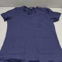QBK Yoga Scrub Top for Women V Neck Shirt with 2 Pockets, Comfort Soft Stretch, Easy Care (Large)