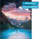 Buffalo Games - Follow Your Heart - 500 Piece Puzzle for Adults - Romantic Scenic Jigsaw with Poster - High Quality Precision Cut Pieces