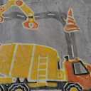 Glow in The Dark Blanket Boys Gifts for Kids Fuzzy Cozy Warm Soft Fleece Glowing Tractor Blankets for Bed Sofa Couch Unique Gifts Construction Truck Throw Blanket for Boys Teens 50"x60"