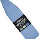 Iwtmm Ironing Board Cover and Pad with Silicone Coating, Thick Scorch-Resistant Padding, Heavy Duty for Home & Professional Use, Fits 15 x 54 Inches Boards, Secure Hook & Loop Fastener (Blue)