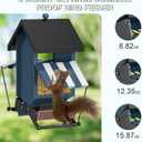 Squirrel Proof Metal Hanging Bird Feeder for Outdoors, 5LB | Weight-Activated, Easy to Fill & Clean, Cardinals & Finches, Wild Bird Feeder, Heavy Duty
