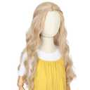 Long Wavy Blonde Cosplay Wig for Girls Halloween Costume Party Long Wavy Wigs