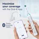 Oral-B Smart 5000 Rechargeable Electric Powered Toothbrush, Black with Travel Case and Bluetooth - Visible Pressure Sensor to Protect Gums - 5 Cleaning Modes - 2 Minute Timer