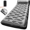 Camping Sleeping Pad,5.9 Inch Thick Camping Mat with Built in Pillow and Foot Pump,Self Inflating Sleeping Pad for Camping Backpacking