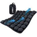 Upgrade Travel Seat Cushion for Airplane,Portable&Adjustable Air Seat Cushion,Coccyx Tailbone Pain Relief Chair Pad,Inflatable Cushion for Wheelchair, Travel,Driving,Office Work