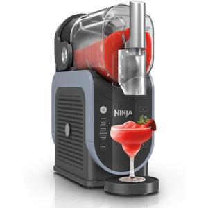 Ninja SLUSHi with RapidChill Technology, 88 oz. Frozen Drink & Slushie Machine, 5 Preset Programs, Margaritas, Frapps, and More, Premium Accents, Black, FS301