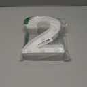 White 9×6" Number 2 With Lights