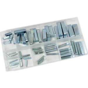 Pulley Keyway Key - Square Key Stock 60pc - Keyway Stock, Keyway Tension, Keyway Blank - Keyway Plastic Box - Flywheel Keys - Pump Shaft Key - 1/4 Key Stock - 3/16 key stock Chrome