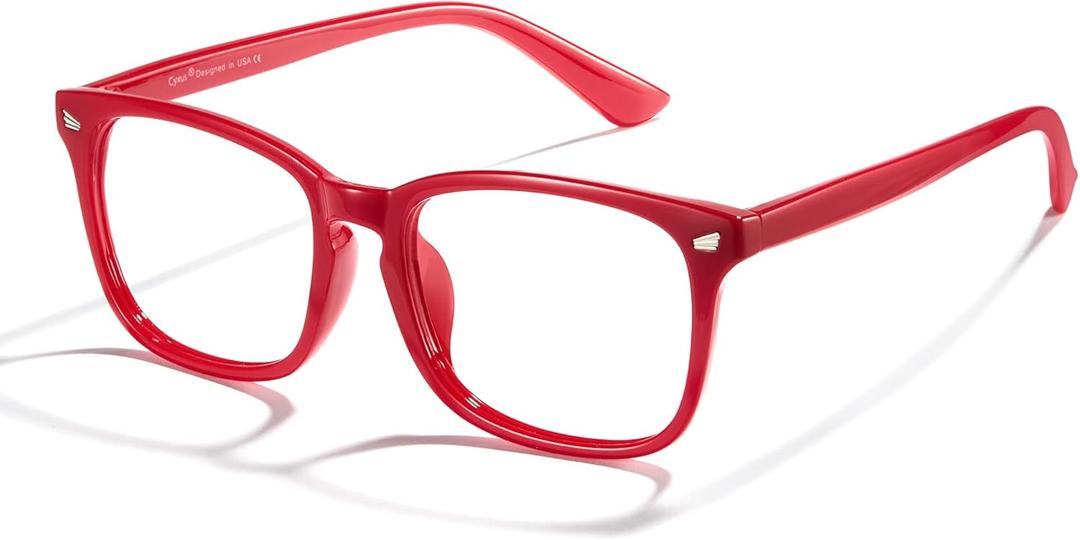 Cyxus Blue Light Glasses Men Women Reduce Eye Strain UV Blocking for Office Work Computer Screen 8082