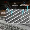 Ford 8N Radiator, 9N Tractor Radiator, Radiator Compatible with Ford 2N 8N 9N Tractor 8N8005, 3 Row Aluminum Core