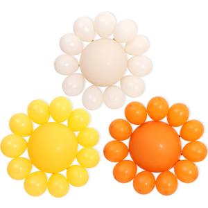 3pcs Little Sunshine Balloons - First Trip Around The Sun Birthday Decorations, Boho Sun Balloons, Here Comes The Son, Little Sunshine Party Decorations Supplies
