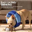 Dog Cone - Soft Cone for Dogs to Stop Licking, Pet E-Collar Alternative After Surgery, Adjustable Pet Recovery Collar for Wound Healing, Dark Blue Small