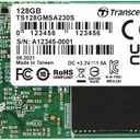 Transcend 128GB mSATA SSD with Dram Cache, Up to 550MB/s, Mini SATA III 6G/s Internal Solid State Drive for Ultrabook, Desktop, Tablet, PC, GPS, Server, 3D TLC NAND Flash, LDPC Error Correction, ECC