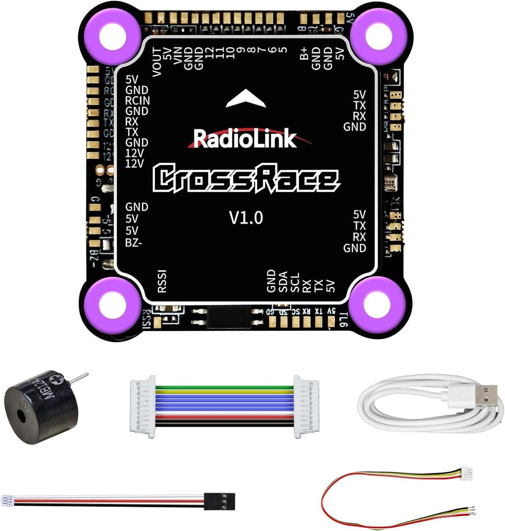 Radiolink CrossRace APM Flight Controller Stack OSD Integrated for DJI HD VTX System for RC Drone 90A 4in1 ESC for Racing Drone 37 * 37