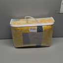 Quilt Set King Size - King Quilts Bedding Set, 100% Cotton Reversible Luxury Comforter Set, Farmhouse Floral Boho Striped Patchwork Summer Bedspreads Set with Shams for All Season, Yellow