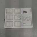 3-in-1 Cord Organizer Spring Clip Holder - Lamicall Small Desk Cable Organizer Clips, Adhesive Adjustable Wire Holder for Phone Charging Cord, Cable Management, Office Desk Accessories, White, 6Pcs