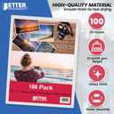 Better Office Products Glossy Photo Paper, 8.5 x 11 Inch, 100 Sheets, 200 gsm/53LBS, Letter Size, 100-Count Pack