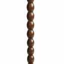 Modern Small Side Table for Living Room, Round Small Coffee Table with Solid Rubberwood Leg for Living Room, Bedroom, Accent Piece, Corner and Compact Nightstand in Walnut Finish