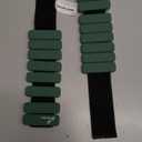 Sportneer Wrist & Ankle Weights for Women Men - 1 Pair (1 lb/2 lb Each) | Adjustable Weighted Bracelet Silicone Bangles for Yoga, Dance, Pilates, Cardio, Aerobics, Gym, Pool Exercises and Jogging (Deep Emerald)