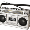 Retro Classic 80s Style Portable Boombox with Cassette Player Recorder, AM/FM/SW1/SW2 Radio, Bluetooth, USB/Micro SD Slots, Headphone Jack, 24W Dual FullRange High Bass Speakers